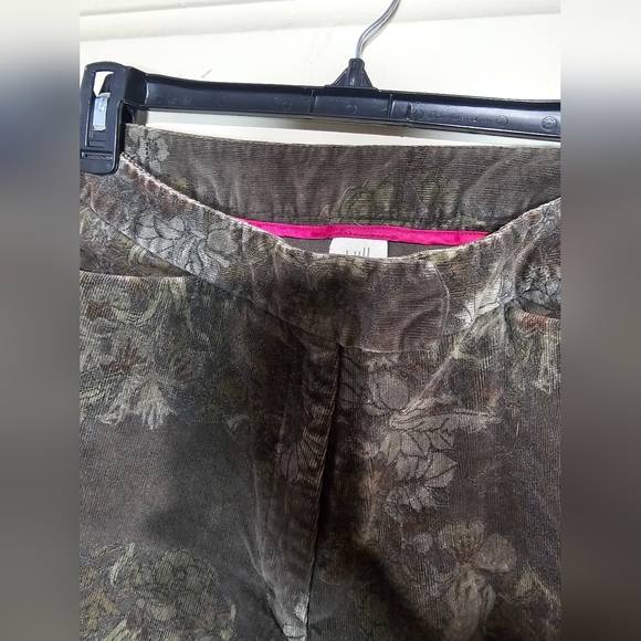 J.‎ Jill  Corduroy Pants in Olive and Pinkll - Picture 4 of 6